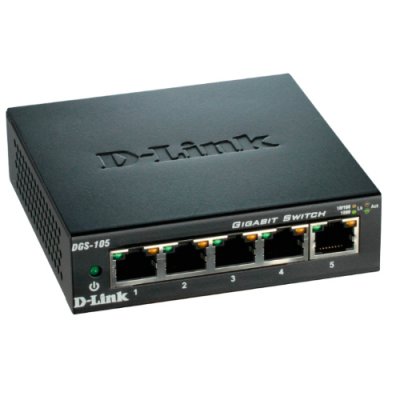 Switch D-Link DGS-105 5 Puertos/ RJ-45 10/100/1000