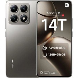 Teléfono móvil Smartphone Xiaomi 14T, 12GB, 256GB, 6.67", 5G, Gris