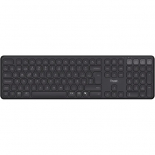 TECLADO TRUST VAIYA RECARGABLE WIRELESS BLUETOOTH BLACK
