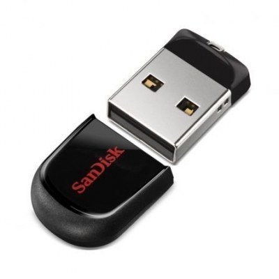 PENDRIVE SANDISK CRUZER FIT 16GB USB2.0 FORMATO NANO NEGRA