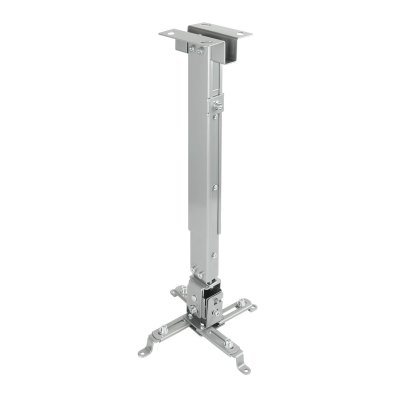 SOPORTE UNIVERSAL INCLINABLE DE TECHO PARA PROYECTOR PLATA