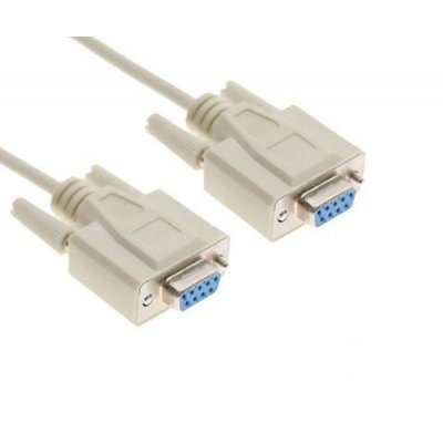Cable Serie NULL Modem Nanocable 10.14.0602/ DB9 Hembra - DB9 Hembra/ 1.8m/ Beige