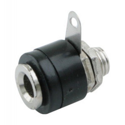 Hembrilla para Banana de 4mm color NEGRO