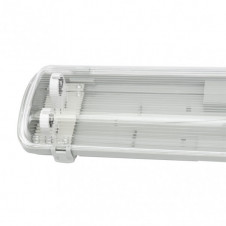 Pantalla Estanca 60cm Lines Para Led 2xt8 Ip54 Gris/transparente 67x11,7x6 Cm