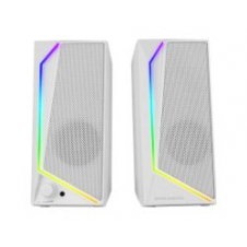Altavoces Mars Gaming 2.0 15W RGB 3.5mm Blancos (MS72W)
