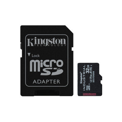 Tarjeta 32GB microSDHC Industrial C10 A1 pSLC + adaptador SD