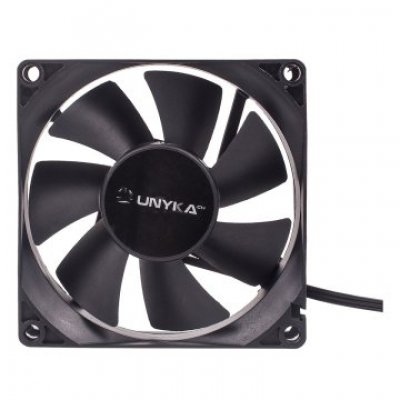 VENTILADOR INTERNO UNYKA 80mm COLOR NEGRO 7 ASPAS