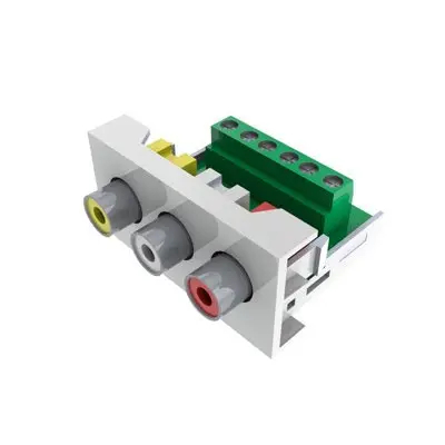 Modulo 45x45 3xRCA Multimedia