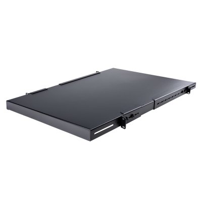 Estante Ajustable 1U para Rack de Servidores - 150kg - Bandeja Universal de 19 Pulgadas Ajustable de 49,5 a 96,5cm - para Equipos de Red - 27,5 (69,8cm) de Profundidad para Rack de 19