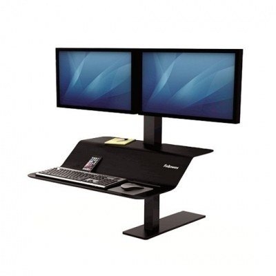 ESTACION DE TRABAJO FELLOWES LOTUS VE DOBLE NEGRO