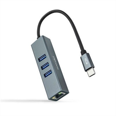 Conversor Usb-C Ethernet +3xUsb 3.0 Nanocable
