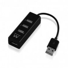 Hub usb ewent 4 puertos - usb 2.0 - negro