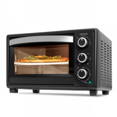 HORNO SOBREMESA CECOTEC 03818 BAKE&TOAST 2600 BLACK 4PIZZA 26L 1500W