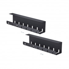 StarTech.com Paquete de 2 - Bandeja de Gestión de Cables para Debajo del Escritorio - Longitud de 53cm por Bandeja - Administrador de Cableado de Ran