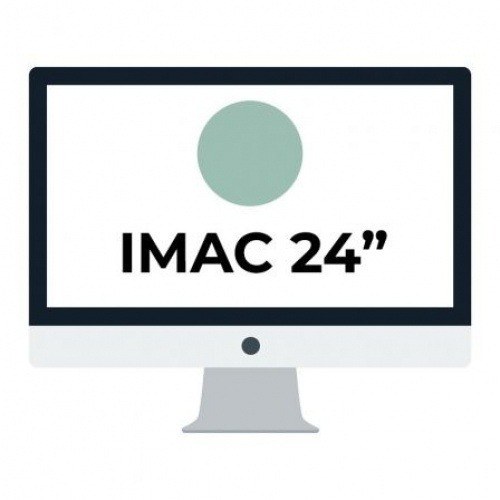 Apple iMac 24 Retina 4.5K/ Chip M1 CPU 8 Núcleos/ 8GB/ 256GB/ GPU 8 Núcleos/ Verde
