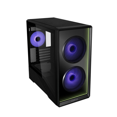 Torre mATX Lian Li Vector V150 - Color negro | Iluminación ARGB