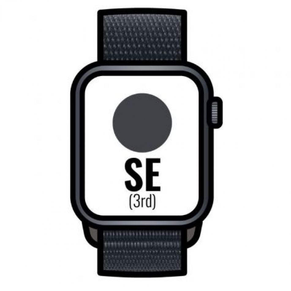 Apple Watch SE 2 Gen 2023/ GPS/ Cellular / 44mm/ Caja de Aluminio Medianoche/ Correa Deportiva Loop Medianoche