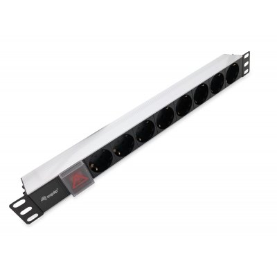 333293 unidad de distribución de energía (PDU) 8 salidas AC 1U Negro, Plata