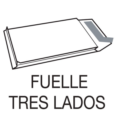 CAJA 250 BOLSAS FUELLE (280X365X50) KRAFT ARMADO 155 GRS. FUELLE 3 LADOS - ENVIO SEGURIDAD AUTOADHESIVO TIRA DE SILICONA SAM 149050