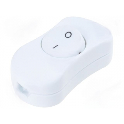 Interruptor Unipolar Pasante Balancin 3A/250Vac Blanco