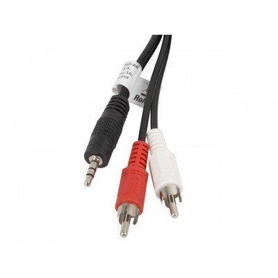 CABLE ESTEREO LANBERG JACK 3.5MM/2X RCA MACHO 5M