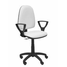 Piqueras y Crespo Silla Ayna similpiel blanco con brazos