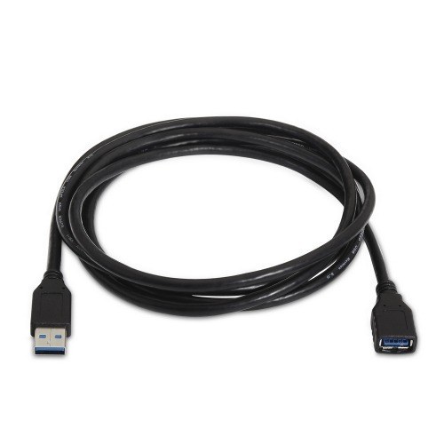 Aisens - Cable Usb 3.0, Tipo A/M-A/H, Negro, 2M