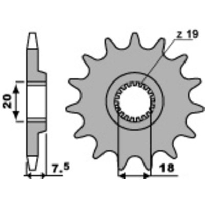 PBR Steel Standard Front Sprocket 340 - 520 340.14.18NC