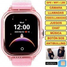 SaveFamily Reloj Enjoy Smartwatch para niños con 4G y GPS Rosa