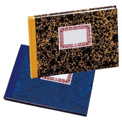 DOHE Cuaderno cartone rayado horizontal 100h cuarto apaisado azul