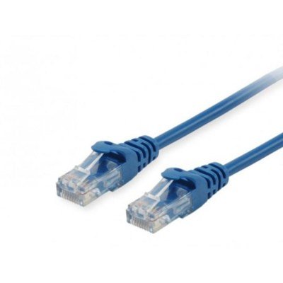 Cable de red equip latiguillo rj45 u - utp cat6a 0.5m azul