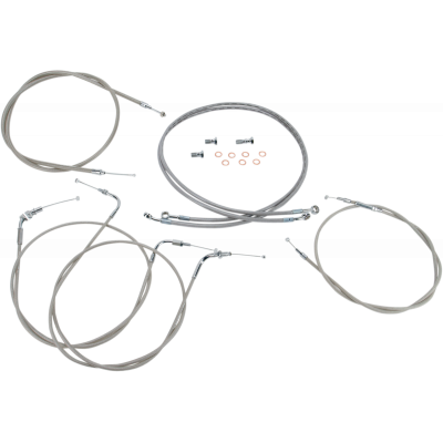 Kit líneas/cables en acero inox. para manillar BARON BA-8042KT-12