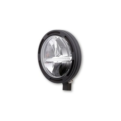 HIGHSIDER 5 3/4 inch LED headlight Frame-R2 Jackson, black, bottom mounting 223-277