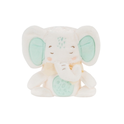 Manta de regalo con bordado 3D Elephant Time