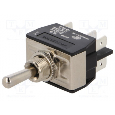 Pulsador Palanca Bipolar (ON)-OFF-(ON) 16A/250Vac