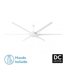 Ventilador 24w Dc Moncayo Blanco 6 Aspas 6 Velocidades 254d C/remoto Memoria 3Temperaturas 2850lm