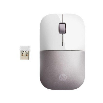 Mouse raton hp wireless inalambrico z3700 - hasta 1200dpi - blanco y rosa