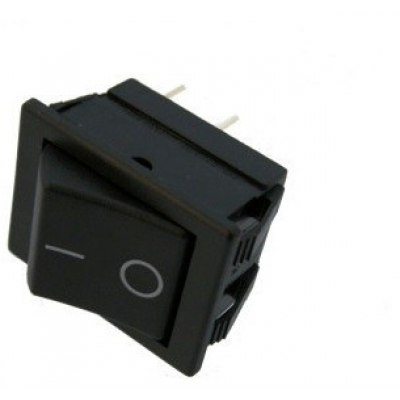 Pulsador Basculante (ON)-OFF 16A/250Vac NEGRO