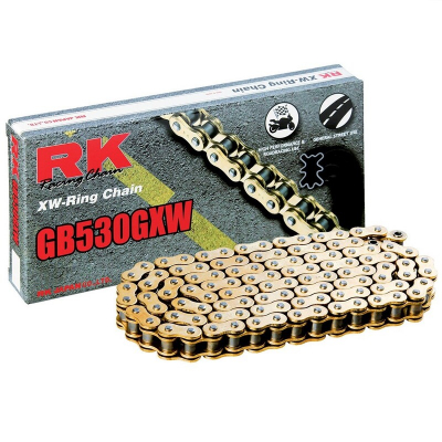 Cadena RK GB530GXW con 92 eslabones oro GB530GXW-92