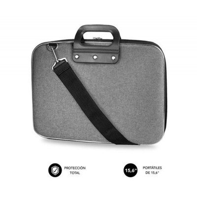 Maletín Subblim EVA Laptop Bag PL para Portátiles hasta 15.6/ Cinta para Trolley/ Gris