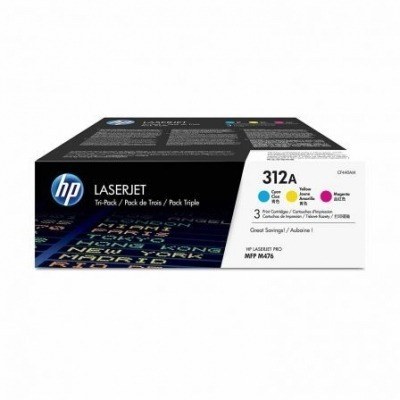 HP CF440AM Pack de 3 Cartuchos de Toner Originales - 312A