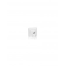 MARCO ROSETA EQUIP 50 X 50 PARA 2 CONECTORES KEYSTONE 45º BLANCO 761303