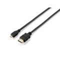 Equip Cable HDMI Macho a Micro HDMI 1.4 Macho - Admite Dolby TrueHD y DTS-HD Master Audio - Admite Resoluciones de Video de hasta 4K / 30Hz. - Longitud 2 m.