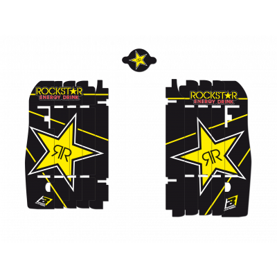 Adhesivos Rockstar para aletines de radiador BLACKBIRD RACING A102L