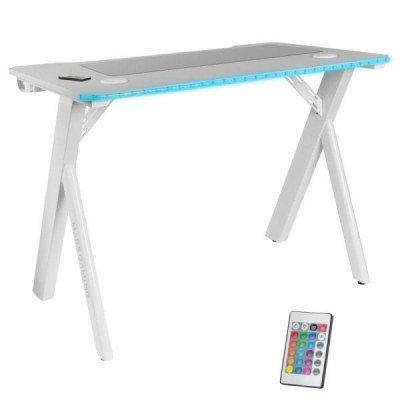 Mesa Gaming Mars Gaming MGD100RGB/ 100 x 60 x 74cm/ Blanco