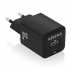 Aisens - Cargador Gan 30W, 1Xusb-C Pd3.0 Qc4.0, 1Xusb-A Qc3.0, Negro