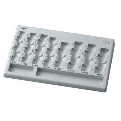 FAIBO Bandeja clasificadora de euros gris