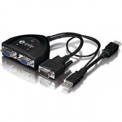 Distribuidor Splitter VGA 2Salidas c/ Cables