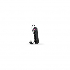 Nanocable Regleta con Interruptor 4 tomas de corriente negro