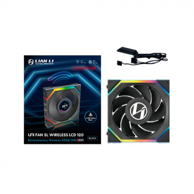 VENTILADOR 120X125 LIAN LI UNIFAN SL WIRELESS LCD RV BK